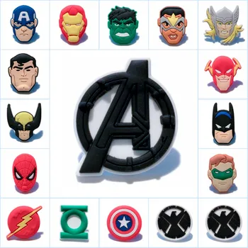 5pcs/lot Marvel Avenger Super Hero PVC Shoe Charm/Buckle Shoe Accessory/Decoration Fit Wristband/Bracelet JIBZ Kid Gift
5pcs/lot Marvel Avenger Super Hero PVC Shoe Charm/Buckle Shoe Accessory/Decoration Fit Wristband/Bracelet JIBZ Kid Gift