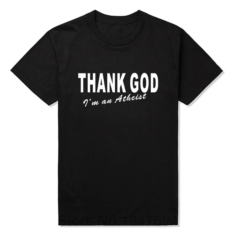 Thank God I'm An Atheist FUNNY PRINTED MENS T-SHIRT Religion Science Atheism Gift TOP MEN'S CASUAL PRINTED T SHIRT
Thank God I'm An Atheist FUNNY PRINTED MENS T-SHIRT Religion Science Atheism Gift TOP MEN'S CASUAL PRINTED T SHIRT