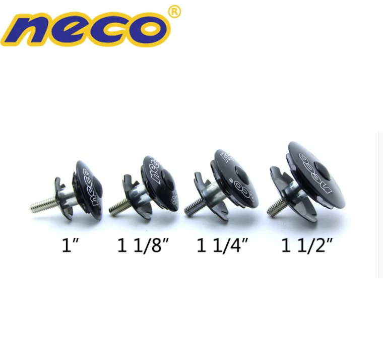 

Neco Bike Headset Star Nut Stem Top Cap Cover cap bolt for fork 25.4/28.6/31.8/38.1 mm 1 1/8 1 1/4 1 1/2