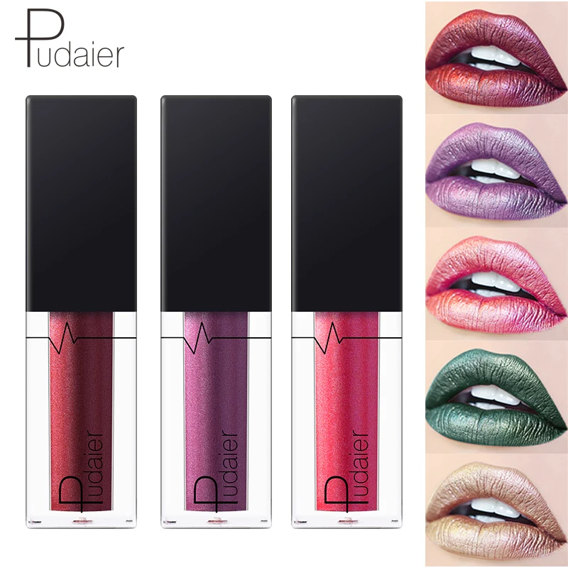 Pudaier Diamonds Glitter Lipgloss Makeup Waterproof Batom Matte Liquido Shining Metallic labiales Rouge a Levres Liquide Mat
Pudaier Diamonds Glitter Lipgloss Makeup Waterproof Batom Matte Liquido Shining Metallic labiales Rouge a Levres Liquide Mat