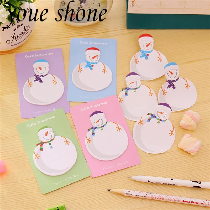 4PCS Kawaii Cute Snowman Memo Pad Post It Sticky Notes Marker Stickers Office And School Stationery Supplies for student
4PCS Kawaii Cute Snowman Memo Pad Post It Sticky Notes Marker Stickers Office And School Stationery Supplies for student