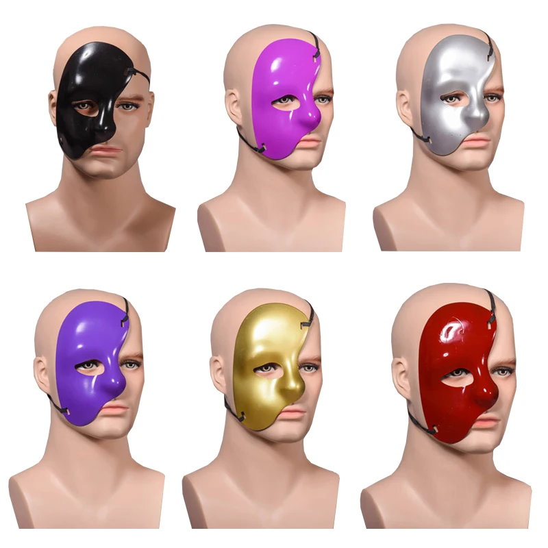 New Mask Left Half Face Phantom Of The Night Opera Men Women Masks Masquerade Party Masked Ball masks Halloween festive supplies
New Mask Left Half Face Phantom Of The Night Opera Men Women Masks Masquerade Party Masked Ball masks Halloween festive supplies