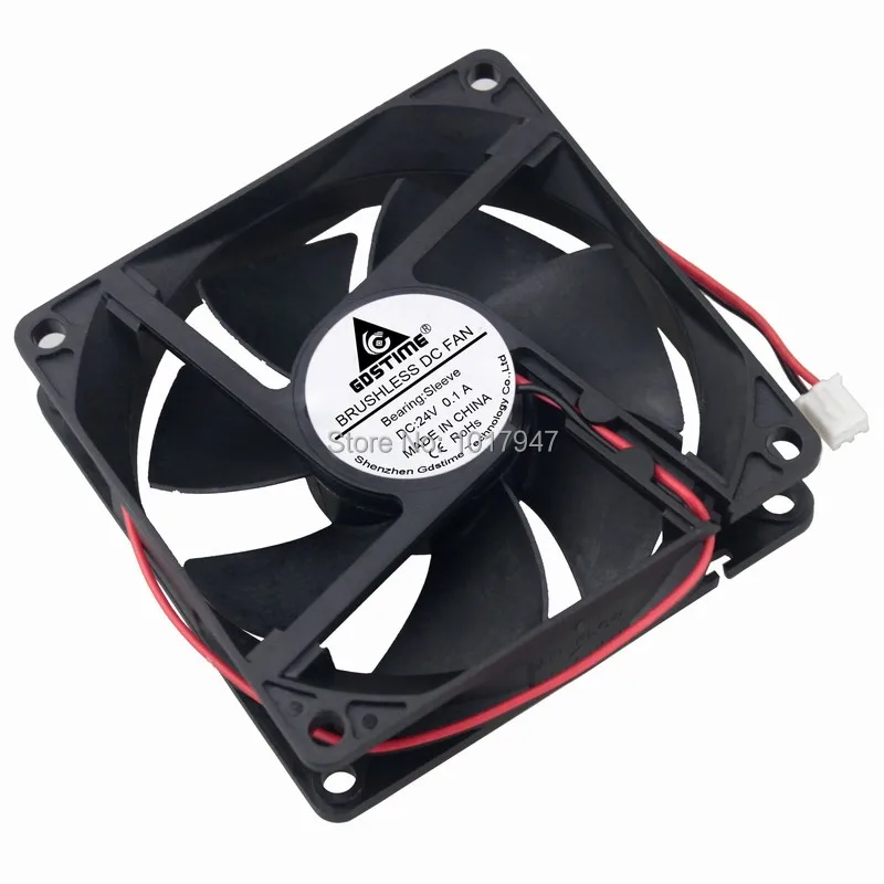 100Pieces lot Gdstime Brushless DC Cooling Fan 24V 8cm 80MM x 20MM 8020s 2 Pin Sleeve bearing
100Pieces lot Gdstime Brushless DC Cooling Fan 24V 8cm 80MM x 20MM 8020s 2 Pin Sleeve bearing