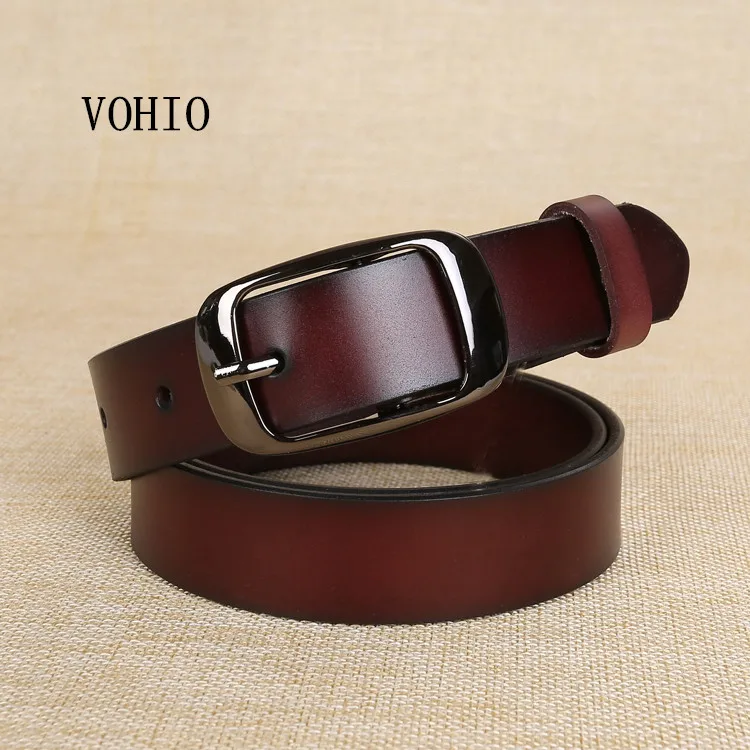 VOHIO New Designer Fashion Women's Belts Genuine Leather Brand Straps Female Waistband Pin Buckles Fancy Vintage for Jeans Pure
VOHIO New Designer Fashion Women's Belts Genuine Leather Brand Straps Female Waistband Pin Buckles Fancy Vintage for Jeans Pure