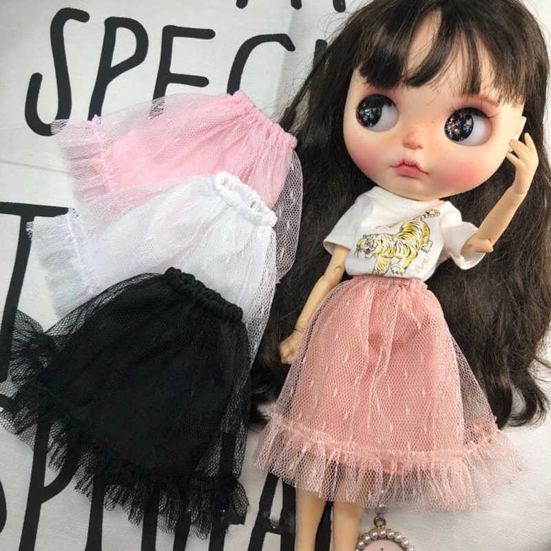 Doll dress ~ Blythe Pink White Sweet dress 1PCS NEW