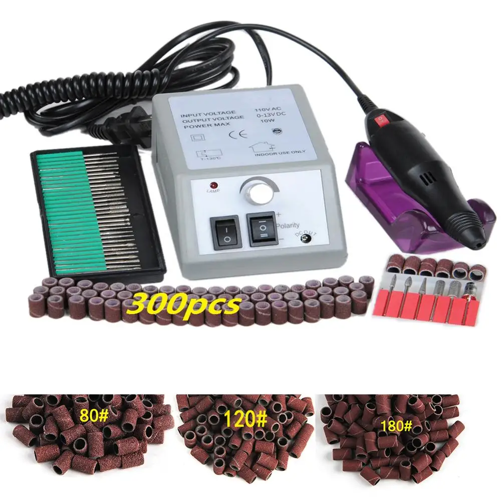 Electric Nail Drill Manicure Machine Set With File Ceramic Milling Cutter 36 Bits 300pc Sanding Band Equipment Nail Art Tool Kit
Electric Nail Drill Manicure Machine Set With File Ceramic Milling Cutter 36 Bits 300pc Sanding Band Equipment Nail Art Tool Kit