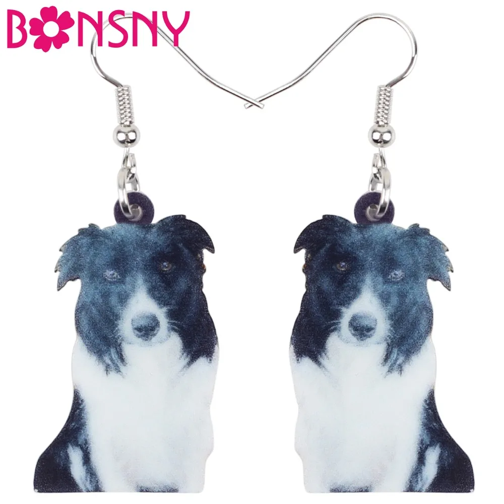 Bonsny Acrylic Sitting Border Collie Dog Earrings Big Long Dangle Drop Fashion Animal Jewelry For Women Girls Ladies Accessories
Bonsny Acrylic Sitting Border Collie Dog Earrings Big Long Dangle Drop Fashion Animal Jewelry For Women Girls Ladies Accessories