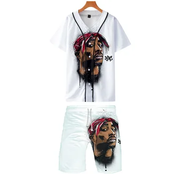 Cool Siger accessories Cool 2PAC Rapper Harajuku New Arrival 3D Streetwear two piece set Baseball Tee+shorts Summer Men's Sets
Cool Siger accessories Cool 2PAC Rapper Harajuku New Arrival 3D Streetwear two piece set Baseball Tee+shorts Summer Men's Sets