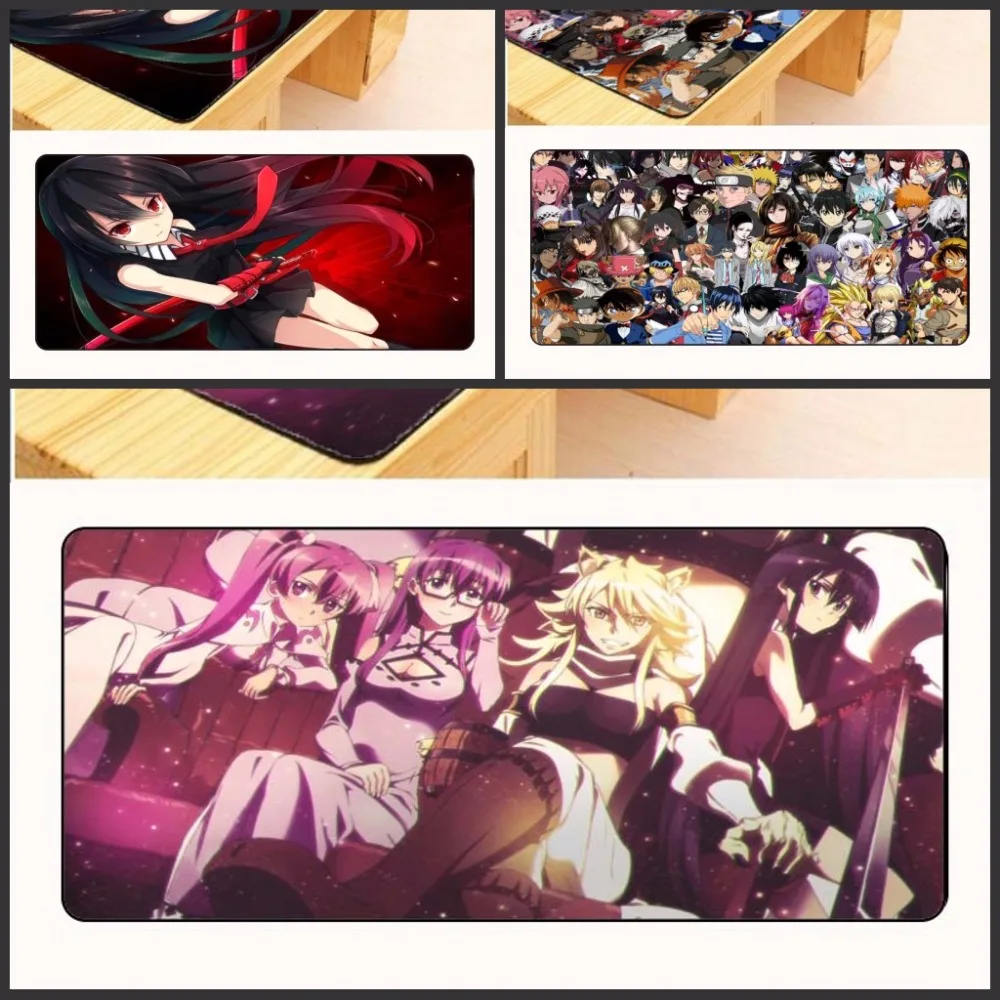 Yuzuoan бесплатная доставка 90x40 см Akame Ga kill аниме игровой подарок коврик для мыши XXL