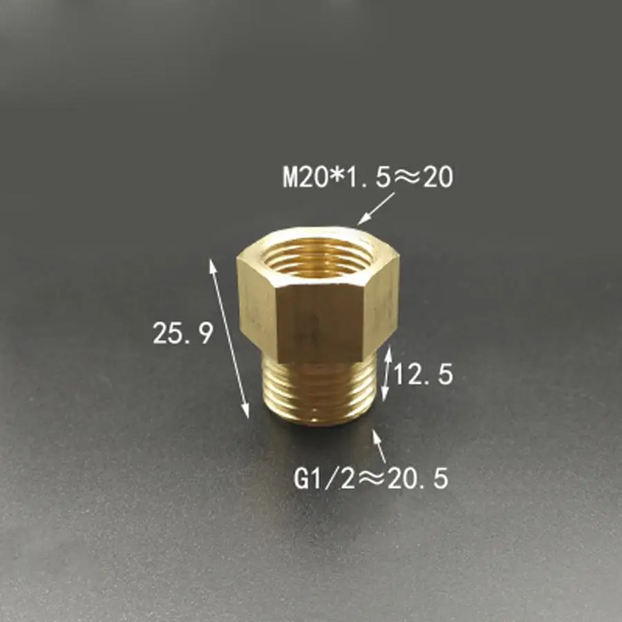 M20x1.5mm Female Turn DN15 1/2" BSPP Male Brass Connection Bushing Adapter Reducer Pipe Fitting Coupler
M20x1.5mm Female Turn DN15 1/2" BSPP Male Brass Connection Bushing Adapter Reducer Pipe Fitting Coupler