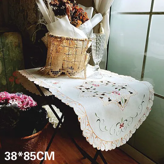 Europe Oval Rectangular Exquisite Embroidery Flowers Tablecloth Home Wedding Party Table Runner Coffee Dinner Table Cloth Decor
Europe Oval Rectangular Exquisite Embroidery Flowers Tablecloth Home Wedding Party Table Runner Coffee Dinner Table Cloth Decor