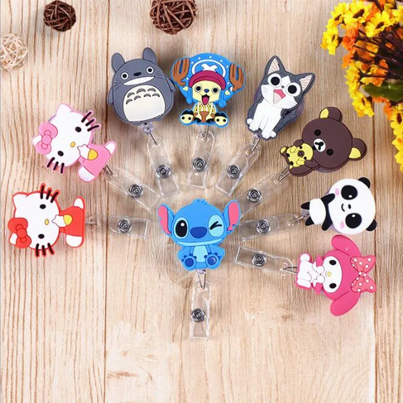 Hot Sales 1 Piece Silicone Retractable Nurse Badge Reel Clip Cute Cartoon Cat Stitch Minion Students IC ID Card Badge Holder
Hot Sales 1 Piece Silicone Retractable Nurse Badge Reel Clip Cute Cartoon Cat Stitch Minion Students IC ID Card Badge Holder