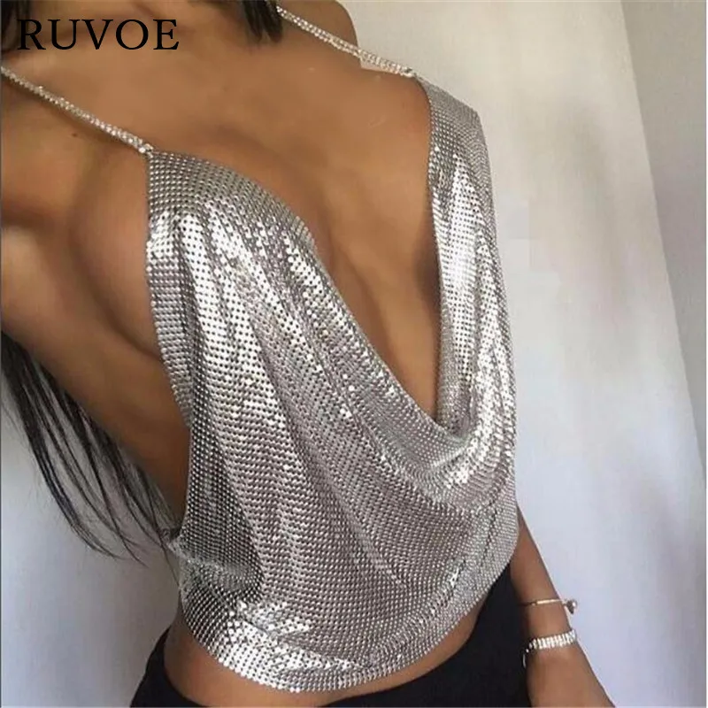 2019 Summer Fashion Women Gold Metal Crop Top Sexy Halter Sequin Chain Backless Tops Club Vest Sleeveless Party Tank Top Camis
2019 Summer Fashion Women Gold Metal Crop Top Sexy Halter Sequin Chain Backless Tops Club Vest Sleeveless Party Tank Top Camis