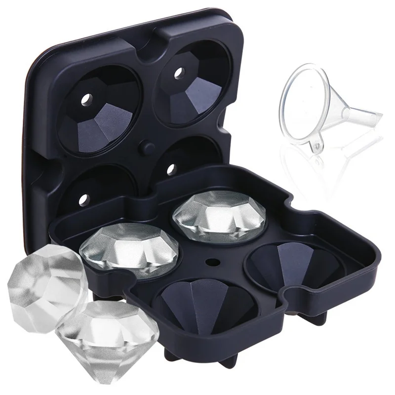 Goldbaking Diamond Ice Mold Ice Cube Trays with Lids Multifunctional Storage Containers for Ice With Funnel
Goldbaking Diamond Ice Mold Ice Cube Trays with Lids Multifunctional Storage Containers for Ice With Funnel