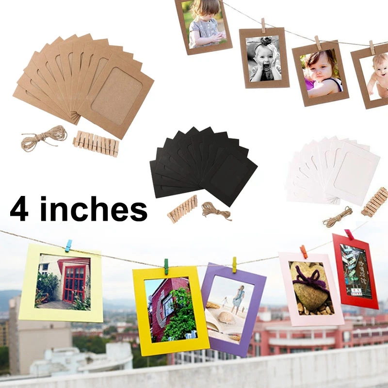10pcs DIY Combination Wall Kraft Paper Photo Frame 4 Inch Wall Photo Frame Hanging Picture Album Wedding Home Decoration
10pcs DIY Combination Wall Kraft Paper Photo Frame 4 Inch Wall Photo Frame Hanging Picture Album Wedding Home Decoration