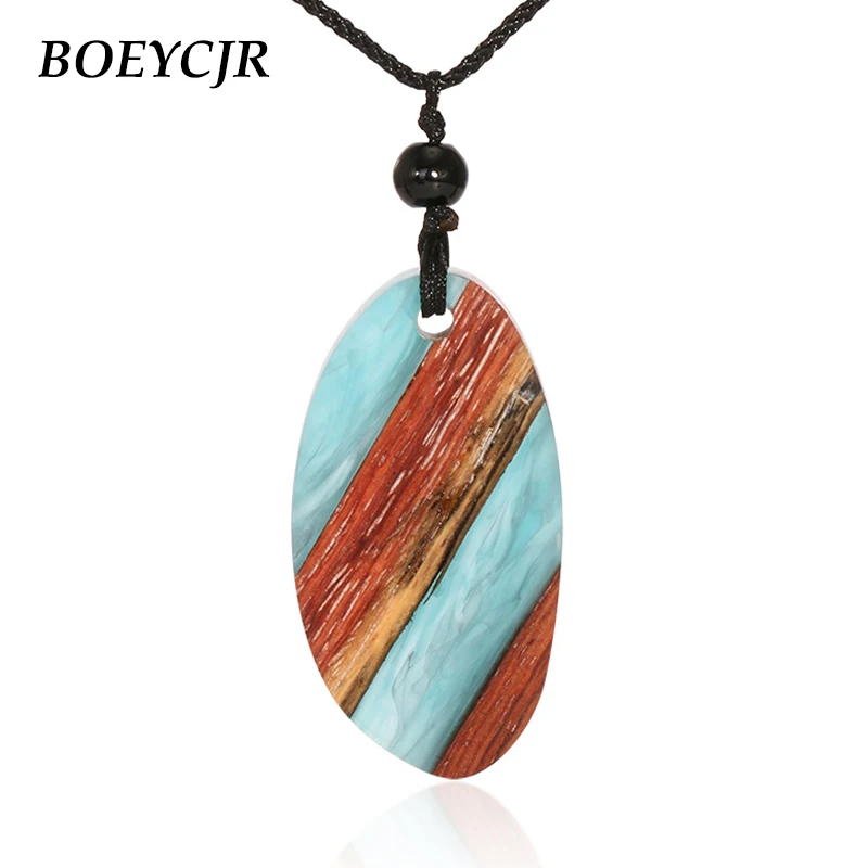 BOEYCJR Wood & Resin Necklace Ethnic Jewelry Vintage Retro Design Handmade Statement Necklace For Women or Men Christmas 2019
BOEYCJR Wood & Resin Necklace Ethnic Jewelry Vintage Retro Design Handmade Statement Necklace For Women or Men Christmas 2019