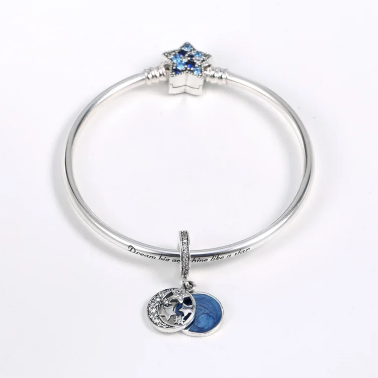 New 925 Sterling Silver Night Moon Star Sky Pendant Starfish Crystal Bracelet Fit for Women's Charm Set Bracelet DIY Jewelry
New 925 Sterling Silver Night Moon Star Sky Pendant Starfish Crystal Bracelet Fit for Women's Charm Set Bracelet DIY Jewelry