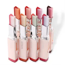 8 Warna Gradien Warna Korea Gigitan Lipstik V Cutting Two Tone Warna Halus Moisturzing Bergizi Lipstik Balm Bibir Kosmetik(China)