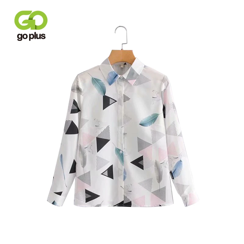 GOPLUS 2019 Spring Geometric Print Ladies Shirt Turn Down Collar Femme Tops And Blouses Long Sleeve Womens Tops And Shirt C7172
GOPLUS 2019 Spring Geometric Print Ladies Shirt Turn Down Collar Femme Tops And Blouses Long Sleeve Womens Tops And Shirt C7172