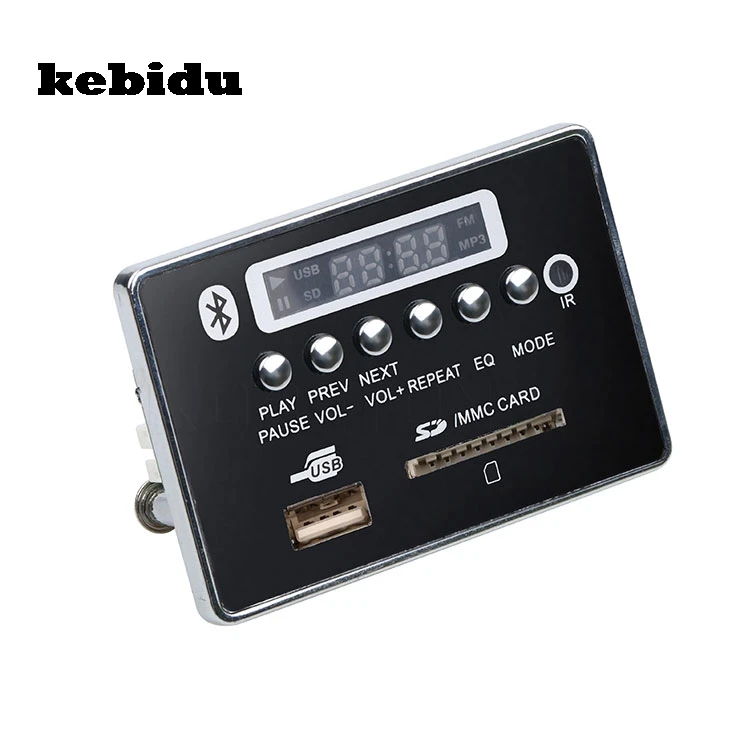 Kebidu автомобильный Bluetooth громкой связи MP3 декодер плата USB MP3-плеер встроенный