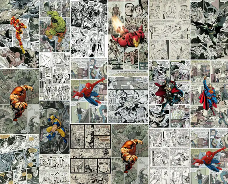 Marvel Comics Wallpaper 3d Wallpaper For Walls Mural Kids