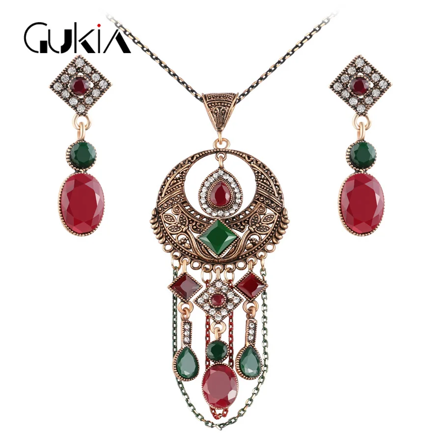 Gukin New India Jewelry Sets For Women Party Jewelry Natural stone Tassel Necklace And Earrings Aretes novia de la boda Schmuck
Gukin New India Jewelry Sets For Women Party Jewelry Natural stone Tassel Necklace And Earrings Aretes novia de la boda Schmuck