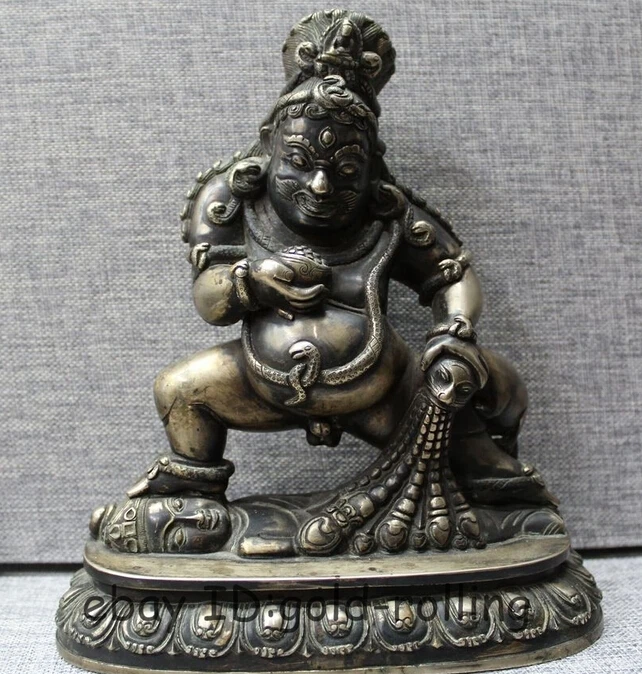 R0720 Details about 9"China Tibet Buddhism Temple Old Bronze Money Black Jambhala Buddha Statue
R0720 Details about 9"China Tibet Buddhism Temple Old Bronze Money Black Jambhala Buddha Statue