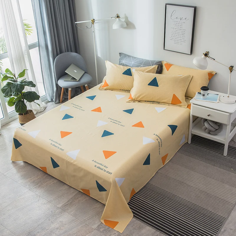 Beige Yellow Triangle Geometric Printed Flat Sheet 1 Piece Cotton Bed Sheets 120x230cm/160x230cm/180x230cm/200x230cm/230x250cm
Beige Yellow Triangle Geometric Printed Flat Sheet 1 Piece Cotton Bed Sheets 120x230cm/160x230cm/180x230cm/200x230cm/230x250cm