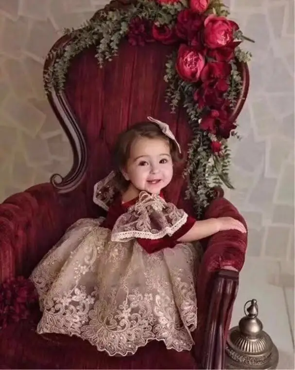 Velvet Autumn Winter Spring Girl Vintage Spanish Dress Pompon Ball Princess Dress Lolita Christmas Party Dress for Baby Girl
Velvet Autumn Winter Spring Girl Vintage Spanish Dress Pompon Ball Princess Dress Lolita Christmas Party Dress for Baby Girl