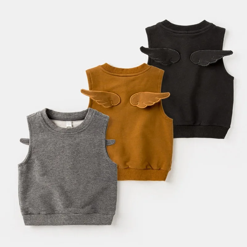 2017 Autumn New kids warm vest boy girl 3D Angel Wing Lovely Sleeveless sweater baby toddler fashion sport Children clothes
2017 Autumn New kids warm vest boy girl 3D Angel Wing Lovely Sleeveless sweater baby toddler fashion sport Children clothes