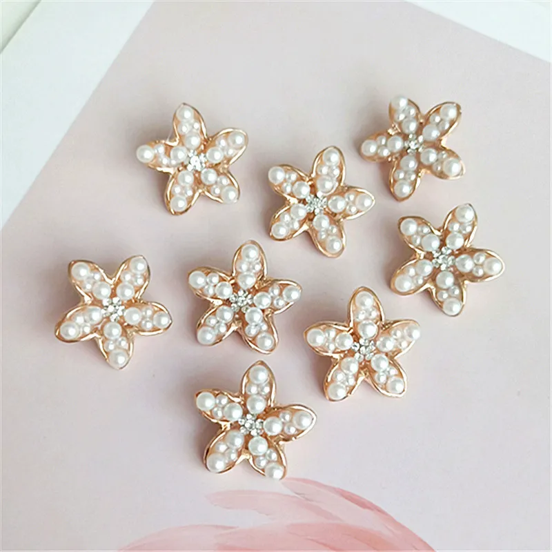 10 PCS 19mm Fashion Metal Alloy KC Gold Imitation Pearl Flowers Connectors Charm DIY Hair Accessories
10 PCS 19mm Fashion Metal Alloy KC Gold Imitation Pearl Flowers Connectors Charm DIY Hair Accessories