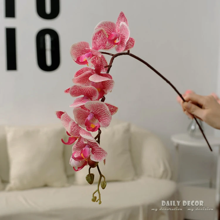 Real touch 8 head artificial silicone butterfly orchids wholesale small felt latex flowers wedding decorative Phalaenopsis
Real touch 8 head artificial silicone butterfly orchids wholesale small felt latex flowers wedding decorative Phalaenopsis