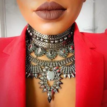 Best lady Hot Multicolor Collor Choke Necklaces For Women Wedding Party Pendant Statement Necklace Vintage Trendy Gift Jewelry
Best lady Hot Multicolor Collor Choke Necklaces For Women Wedding Party Pendant Statement Necklace Vintage Trendy Gift Jewelry