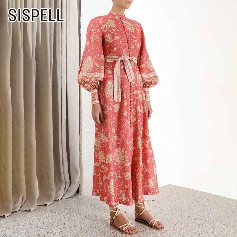 SISPELL Vintage Print Women's Dress Stand Collar Lantern Long Sleeve Bandage Slim A Line Dresses Female Fashion New 2019 Summer
SISPELL Vintage Print Women's Dress Stand Collar Lantern Long Sleeve Bandage Slim A Line Dresses Female Fashion New 2019 Summer