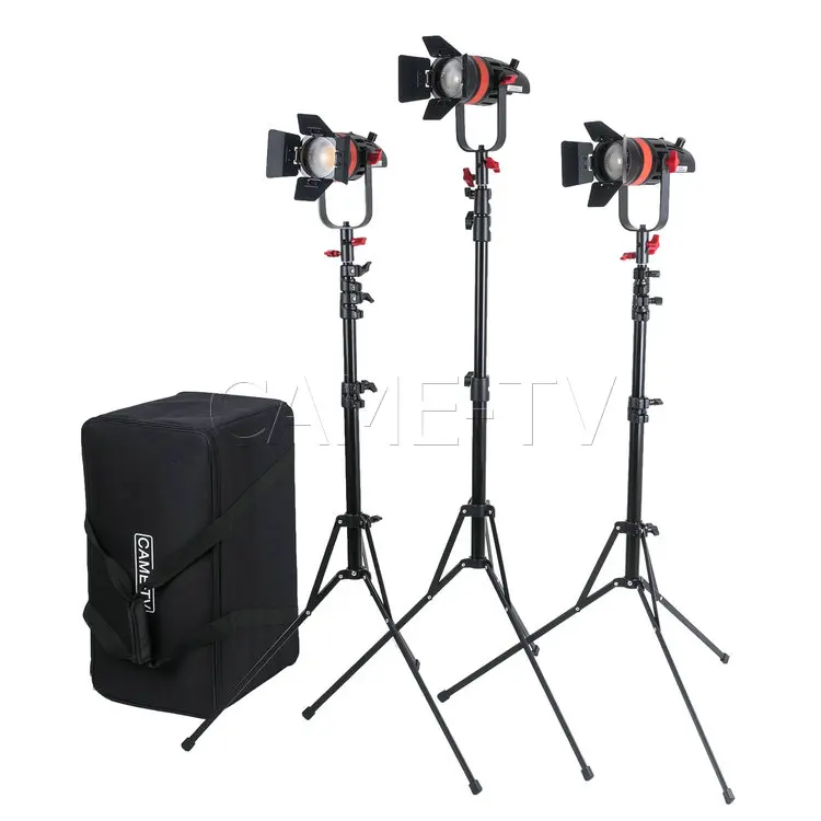 3 Pcs CAME-TV Q-55S Boltzen 55w High Output Fresnel Focusable LED Bi-Color Kit With Light Stands
3 Pcs CAME-TV Q-55S Boltzen 55w High Output Fresnel Focusable LED Bi-Color Kit With Light Stands