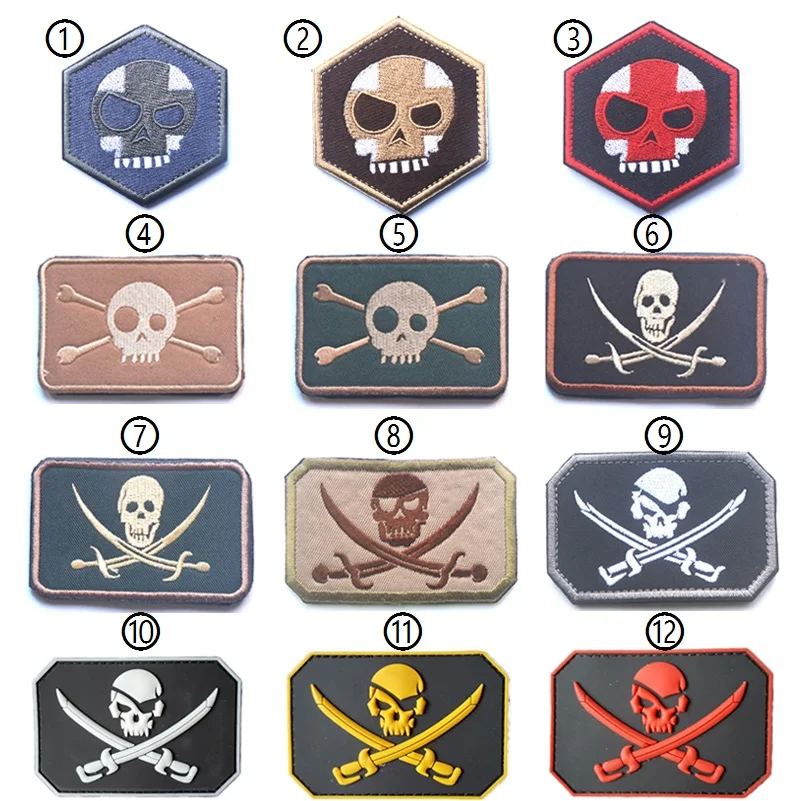 Eye Skull Pirate Skull Chapter Embroidery Patch Rubber Badges Military Morale Tactical PVC Patches Outdoor Embroidered Badge
Eye Skull Pirate Skull Chapter Embroidery Patch Rubber Badges Military Morale Tactical PVC Patches Outdoor Embroidered Badge