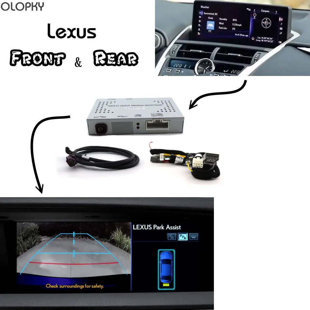 

For Lexus Park Assist Front Bakcup Rear camera interface Reverse Improve ES200 ES250 ES300 NX200 NX300 IS250 RX200T RX270 CT200H