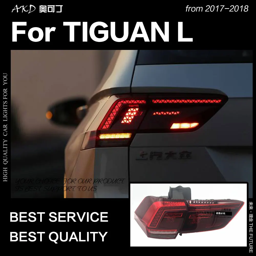 AKD Car Styling for Tiguan Tail Lights 2017-2018 Tiguan L LED Tail Lamp LED DRL Dynamic Signal Brake Reverse auto Accessories
AKD Car Styling for Tiguan Tail Lights 2017-2018 Tiguan L LED Tail Lamp LED DRL Dynamic Signal Brake Reverse auto Accessories