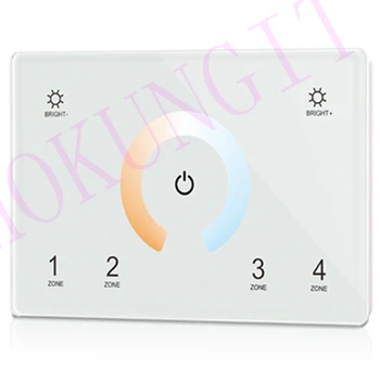 Touch Panel 4 Zone Dual Color DMX512 Master & RF Remote T12(IT) color temperature ring controller DMX512 panel master control
Touch Panel 4 Zone Dual Color DMX512 Master & RF Remote T12(IT) color temperature ring controller DMX512 panel master control