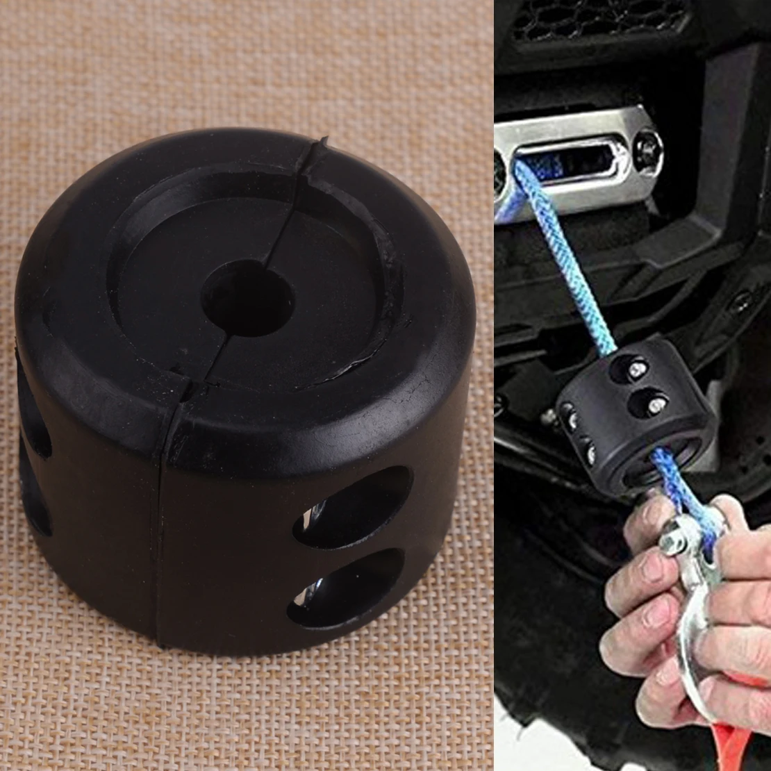 CITALL High Quality Black Universal Rubber Quad Bike ATV UTV Front Winch Cable Hook Stop Cushion Stopper
CITALL High Quality Black Universal Rubber Quad Bike ATV UTV Front Winch Cable Hook Stop Cushion Stopper