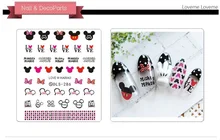 1 feuille mode ongles Art manucure décalcomanie décoration Design transfert d'eau autocollant pour ongles conseils beauté(China)