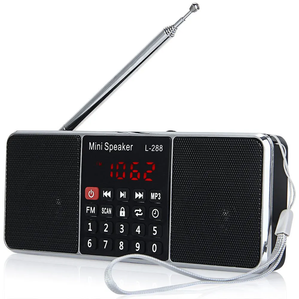 Portable Mini Stereo FM Radio Speaker LCD Screen Support Rechargeable TF Card USB Disk MP3 Music Player Loudspeaker
Portable Mini Stereo FM Radio Speaker LCD Screen Support Rechargeable TF Card USB Disk MP3 Music Player Loudspeaker