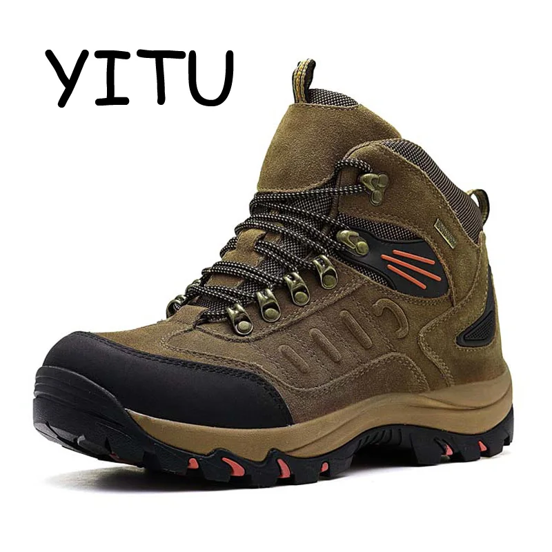 YITU 2018 Winter Outdoor Hiking Boots Waterproof Men's Trekking Hunting Shoes Leather Mountain Hiking Shoes Fur Sport Sneakers
YITU 2018 Winter Outdoor Hiking Boots Waterproof Men's Trekking Hunting Shoes Leather Mountain Hiking Shoes Fur Sport Sneakers
