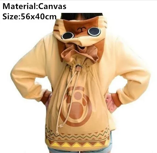 Monster Hunter Cosplay Canvas Backpack Airou Airu Cat Drawstring School Bags Travel Shoulder Bag Rucksack Gift
Monster Hunter Cosplay Canvas Backpack Airou Airu Cat Drawstring School Bags Travel Shoulder Bag Rucksack Gift