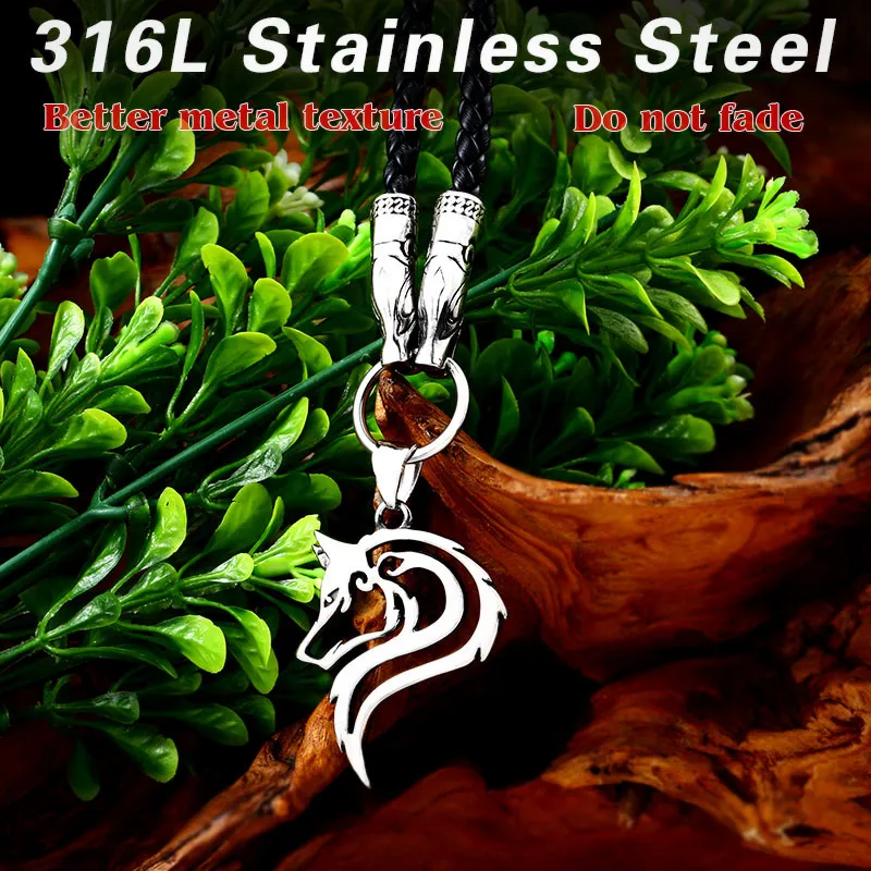 Drop shipping man accessories personality viking necklace rope leather stainless steel pendant charm jewelry
Drop shipping man accessories personality viking necklace rope leather stainless steel pendant charm jewelry