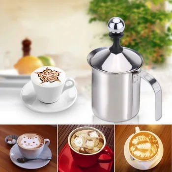 Homgeek 400ml Stainless Steel Milk Frother Double Mesh Milk Foamer DIY Fancy White Coffe Maker for Cappuccino Latte
Homgeek 400ml Stainless Steel Milk Frother Double Mesh Milk Foamer DIY Fancy White Coffe Maker for Cappuccino Latte