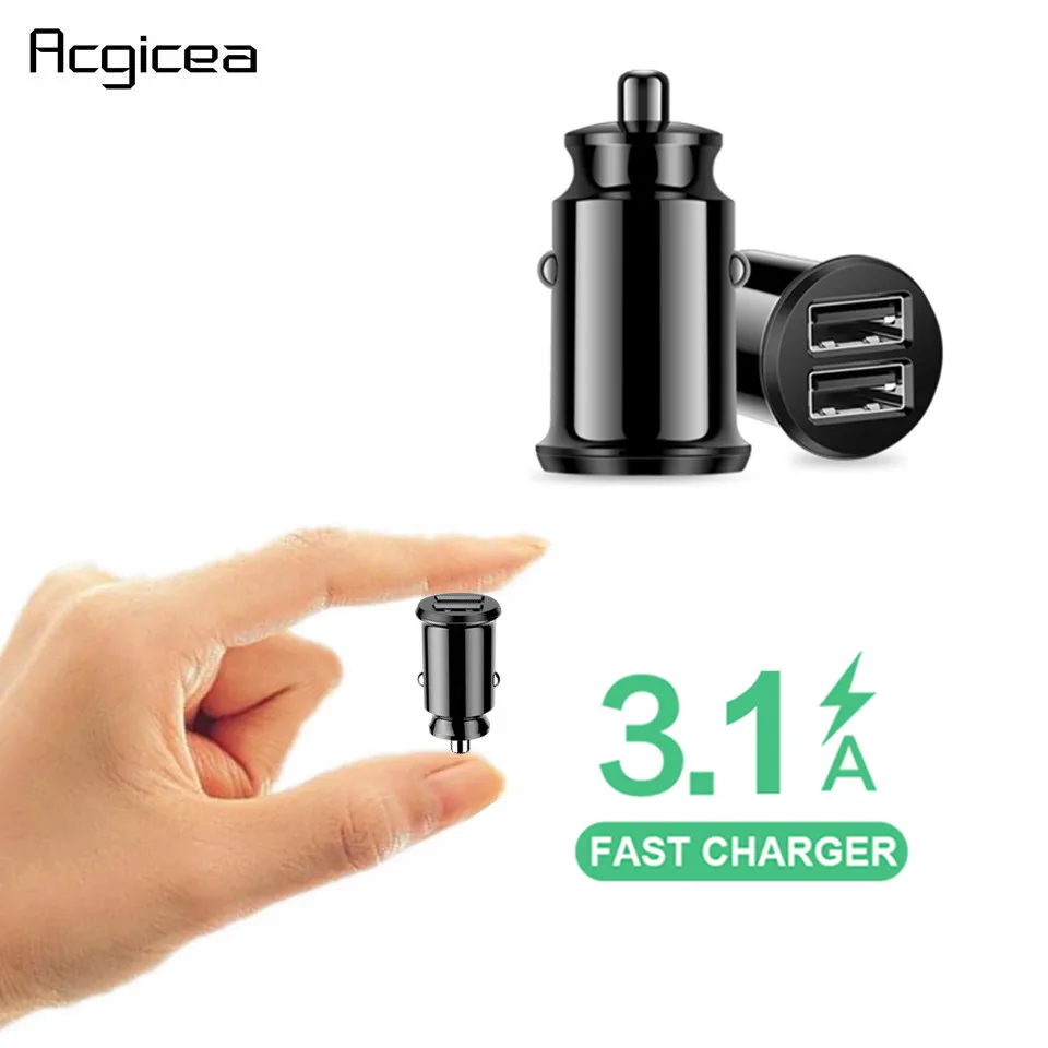 Dual USB Car Charger For iPhone 6 6s 7 8 Plus Samsung Xiaomi 3.1A Fast Car-Charger Charging Adapter Mobile Phone Car USB Charger
Dual USB Car Charger For iPhone 6 6s 7 8 Plus Samsung Xiaomi 3.1A Fast Car-Charger Charging Adapter Mobile Phone Car USB Charger