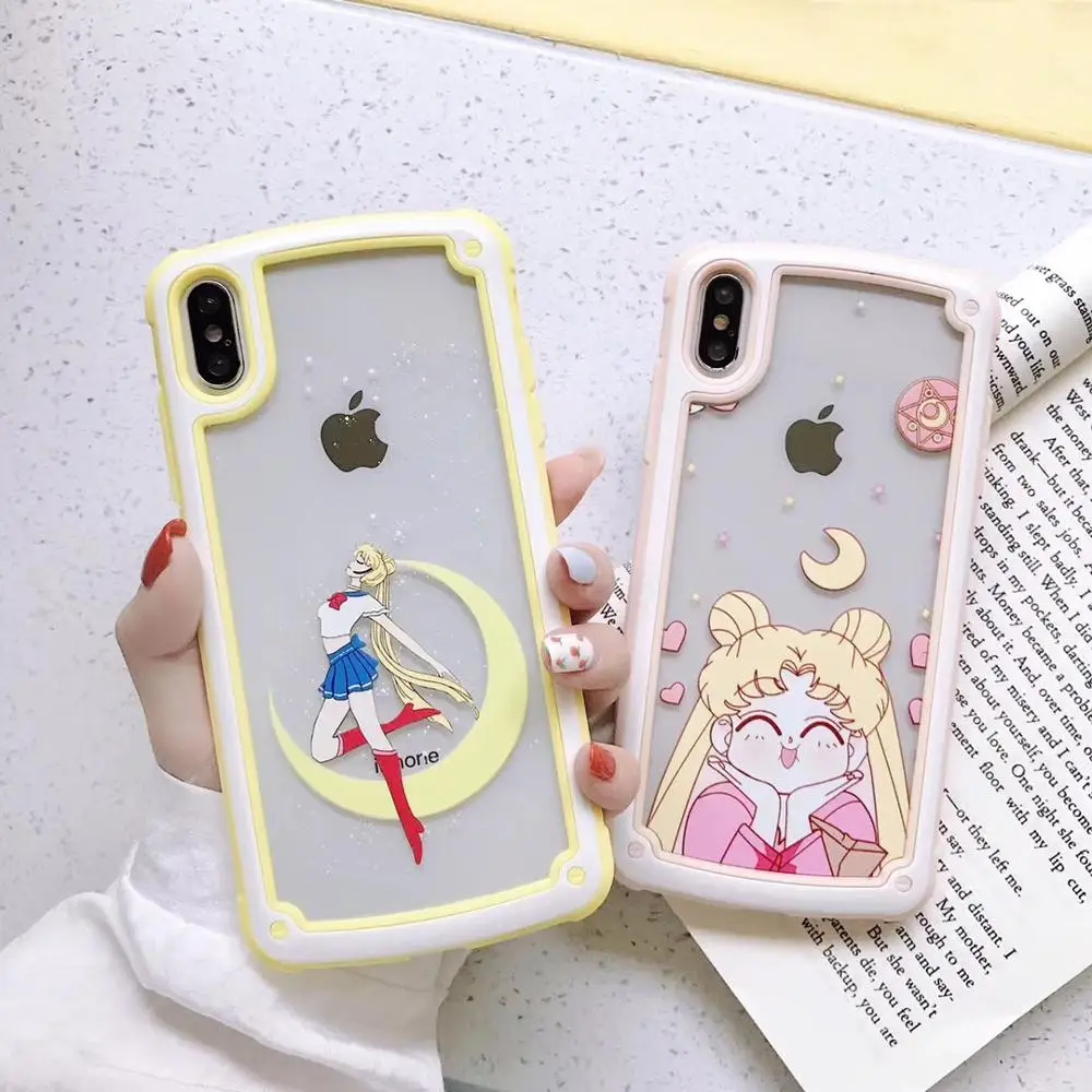 Sailor moon for iphone 7 8 plus transparent Clear flim Cover for iphone xs max xr cosplay harajuku women case
Sailor moon for iphone 7 8 plus transparent Clear flim Cover for iphone xs max xr cosplay harajuku women case