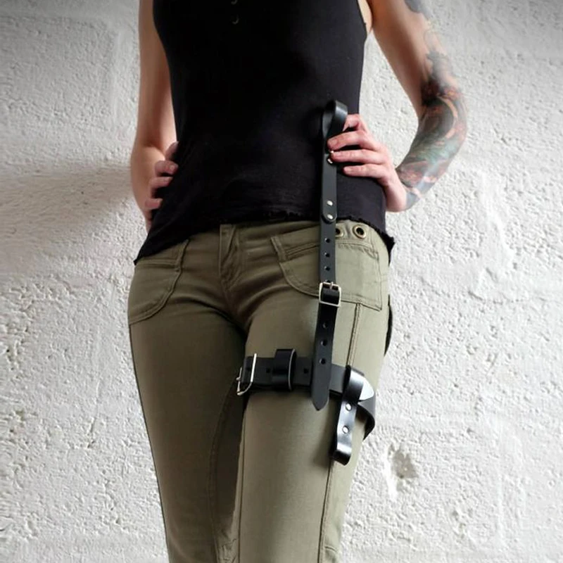 2019 New Sword Belts For Men And Women Thigh Leg Leather Harness Black Pant Stocking Lingerie Bondage Adjust Unix Garter Belts
2019 New Sword Belts For Men And Women Thigh Leg Leather Harness Black Pant Stocking Lingerie Bondage Adjust Unix Garter Belts