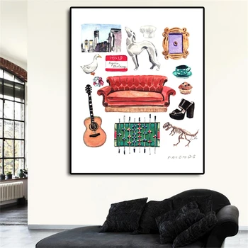 Friends TV Show Posters and Prints Minimalist Nordic Canvas Painting Oil Wall Art Pictures for Living Room Home Decor
Friends TV Show Posters and Prints Minimalist Nordic Canvas Painting Oil Wall Art Pictures for Living Room Home Decor